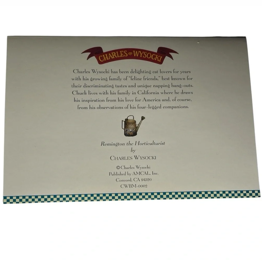 Charles Wysocki Remington the Horticulturist 14 Note Cards Envelopes Stickers